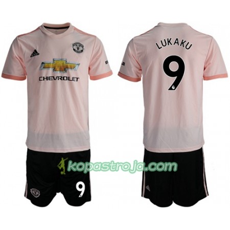 Billiga Fotbollströjor Manchester United Lukaku 9 Barn Borta tröja 2018/19 Kortärmad